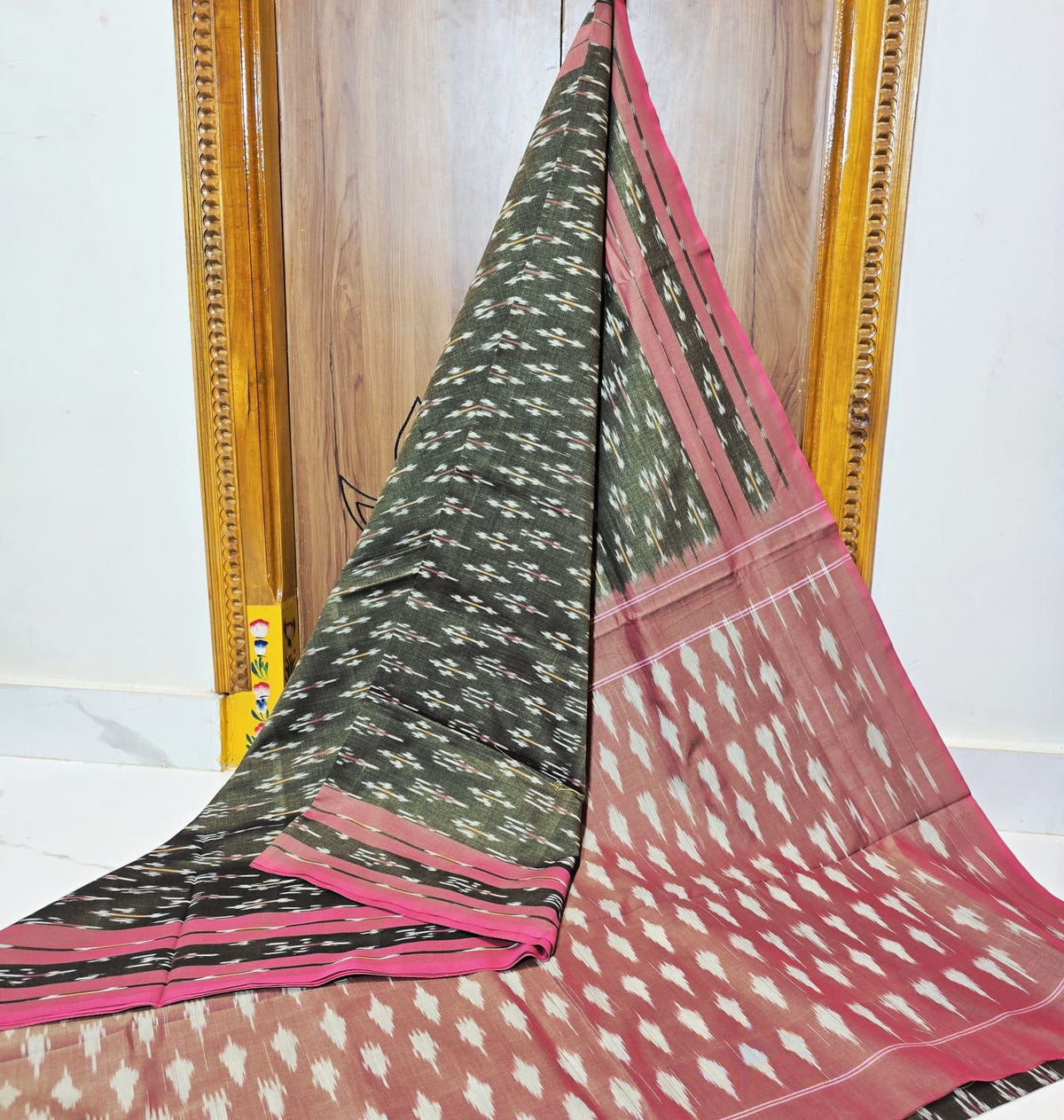 WARP IKAT COTTON SAREES